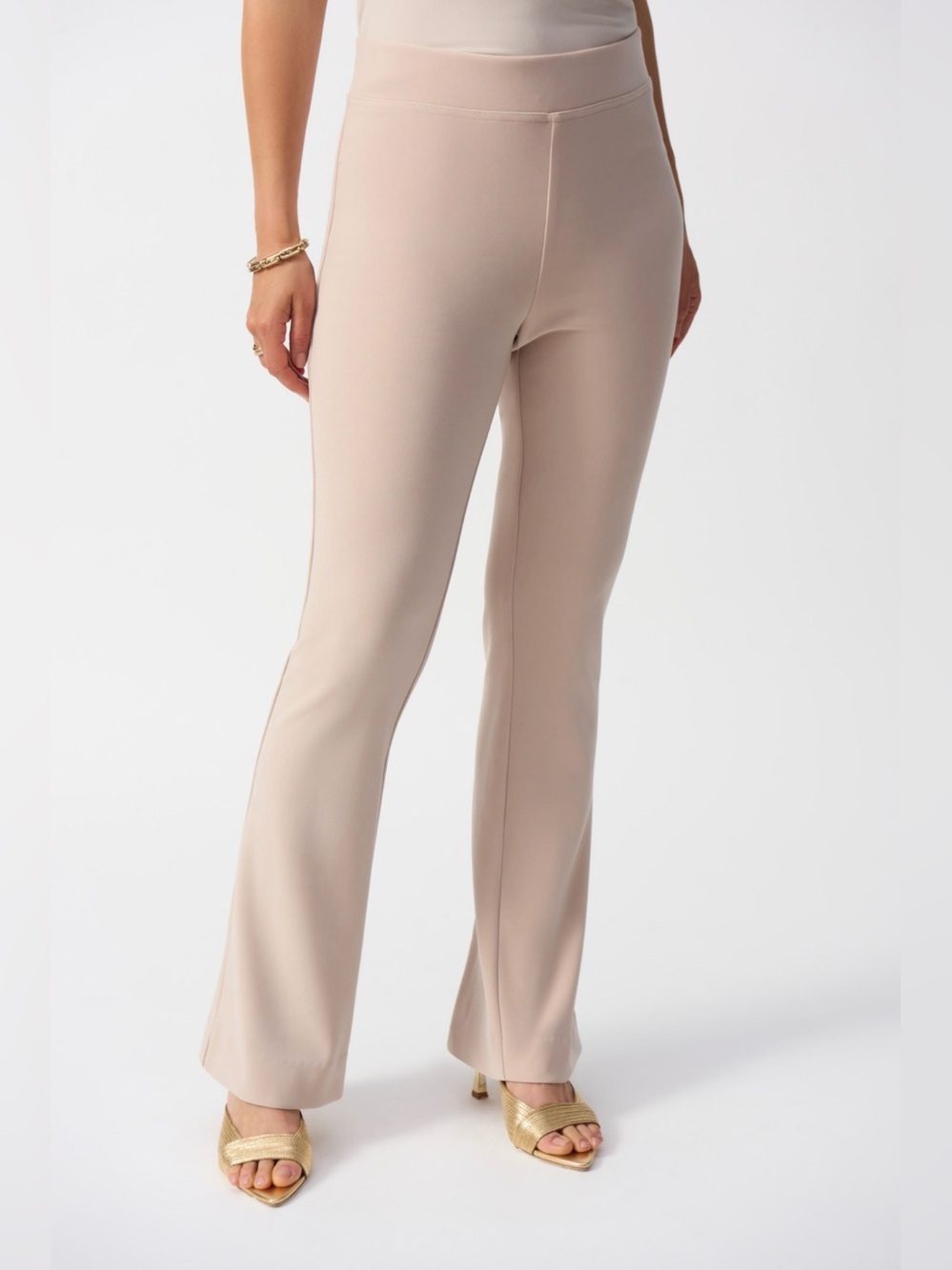 Joseph Ribkoff Beige Pull-On Straight Leg Pants NWT Size 10
